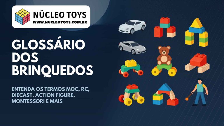 Glossário dos Brinquedos: Entenda os Termos MOC, RC, Diecast, Montessori e Muito Mais